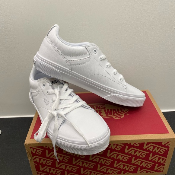 Vans Other - Vans- Seldan Sneaker- All White-Low-Top- Big Kids (4Y) (Woman’s size 5.)-NEW!